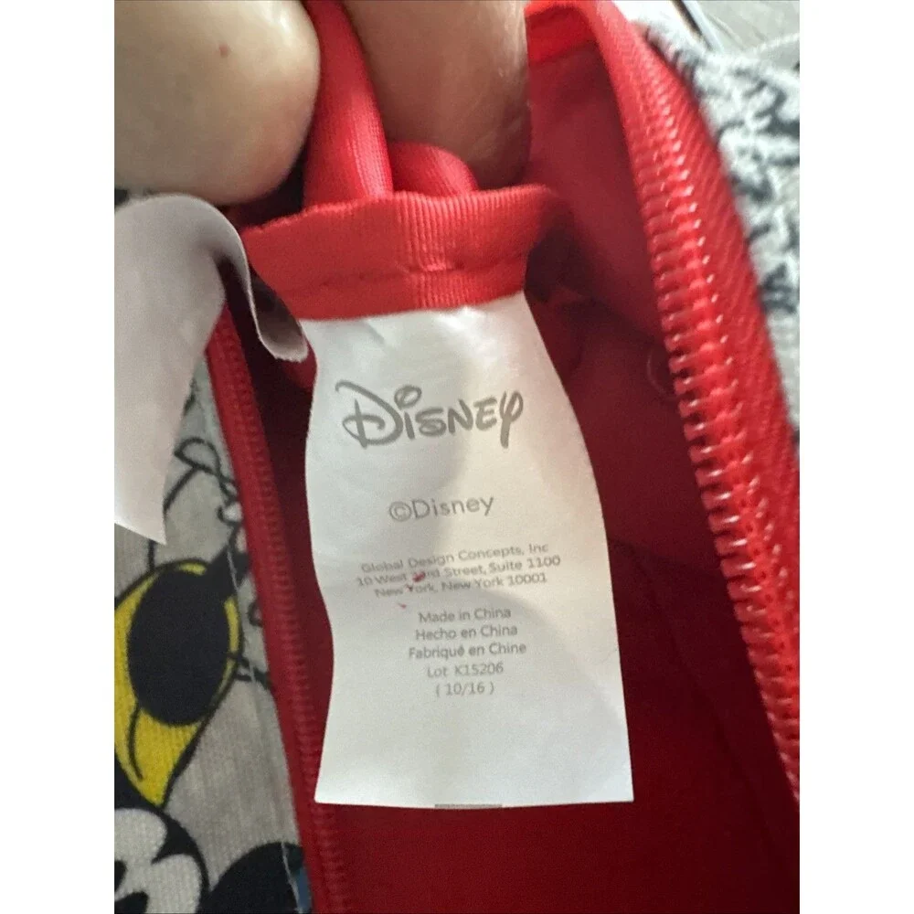 Disney Mickey & Minnie Mouse Gray Multicolor All Over Print Weekender Duffel Bag
